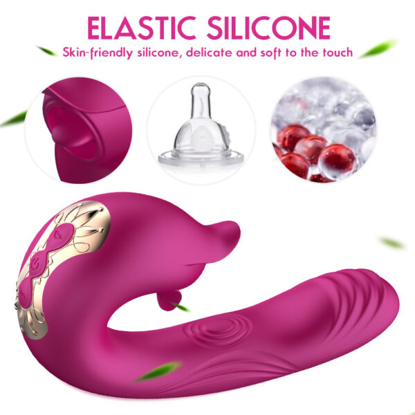 BAT-AVD024 Tongue Licking & Suction Vibrator | Triple Sensation for Explosive Climaxes